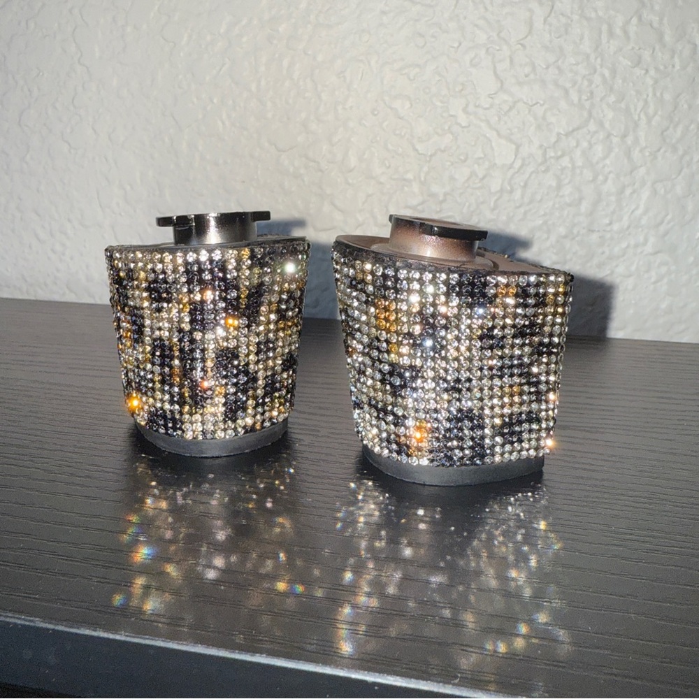 Pashion Footwear Glittering Black and Gold Heels - Picture 7 of 10